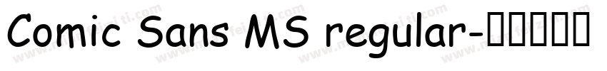 Comic Sans MS regular字体转换